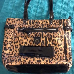 Nine West laptop bag. Leopard print.